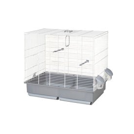 Voltreg&agrave; 614 Jaula gris con puerta frontal y lateral para p&aacute;jaros