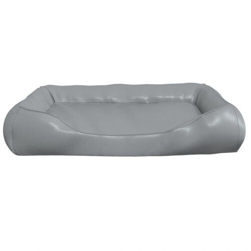 Vidaxl sof&aacute; acolchado de cuero gris claro para mascotas, , large Imagen numero 4