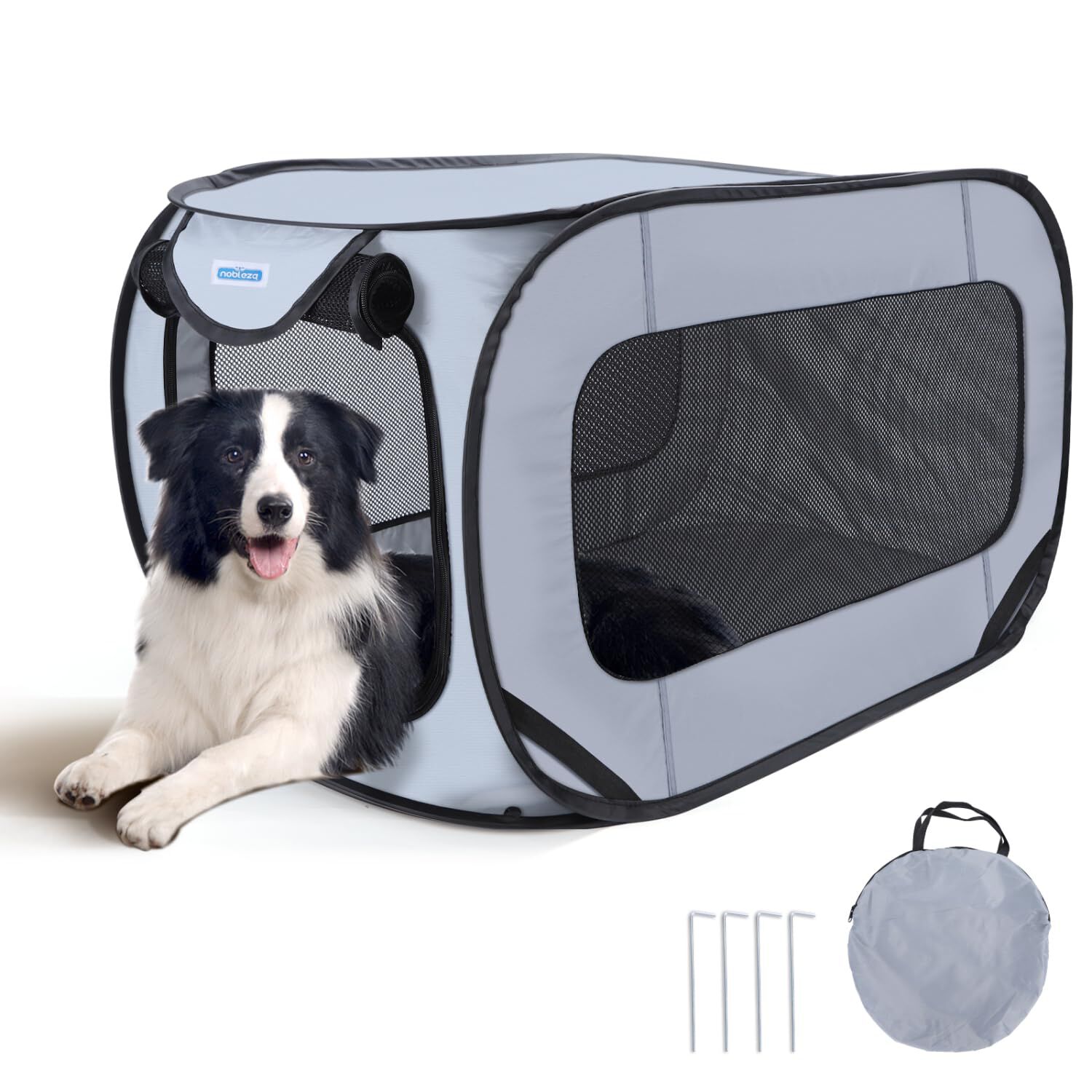 Nobleza Parque Plegable de Tela Oxford Impermeable para Perros thumbnail
