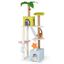 COSTWAY Árbol para Gatos de 180 cm, Torre Multinivel Estética de Playa para Gatitos con 2 Condos, Postes de Rascado, Planta Artificial, Juguetes Colgantes, Centro de Actividades para Gatos de Interior, , large indicador imagen numero 2