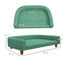 PawHut Sofá para Perros Grandes Cama Elevada para Perros Tapizada con Cojín Lavable y Patas de Madera de Pino Carga 40 kg 98x67x25 cm Verde, , large indicador imagen numero 3