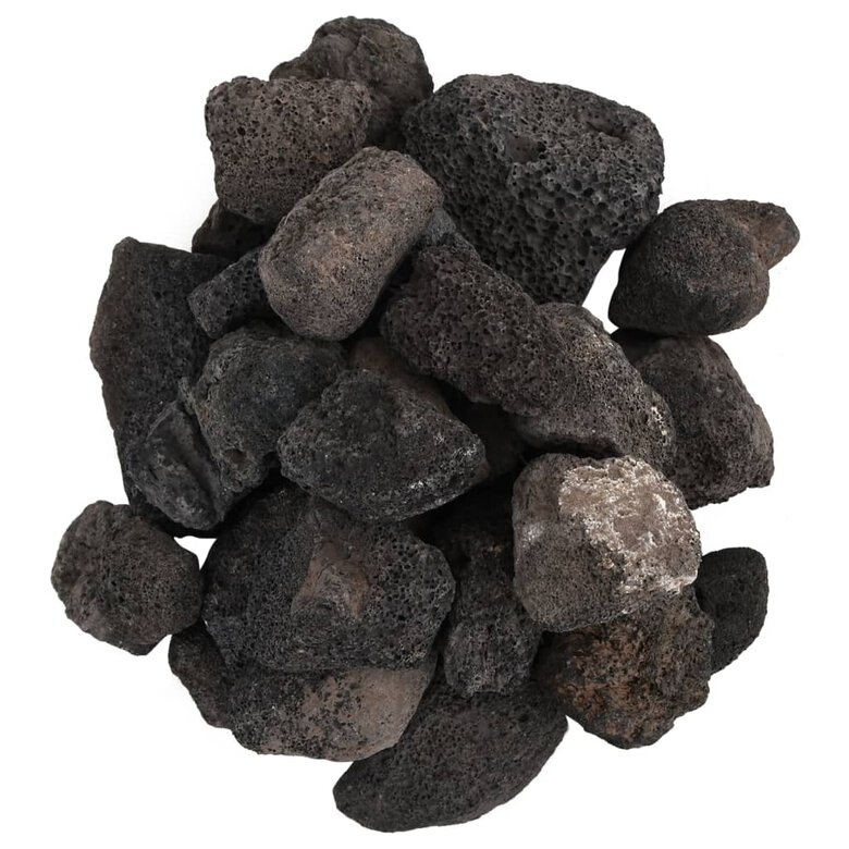 vidaXL Rocas volcánicas negras 25 kg 3-5 cm, , large image number null