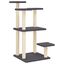 vidaXL Postes rascadores para gatos con plataformas gris oscuro 98,5cm, , large indicador imagen numero 1