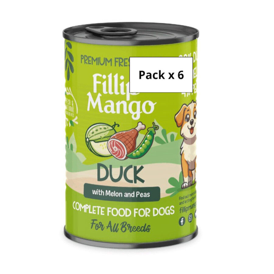 Pienso FIllip Mango para perros de pato, mel&oacute;n y guisantes 400gr, , large Imagen numero 2