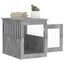 vidaXL Jaula para perros madera ingeniería gris hormigón 45x62x59 cm, , large indicador imagen numero 8