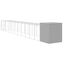 vidaXL Gallinero con corral acero galvanizado gris claro 165x251x181cm, , large indicador imagen numero 9