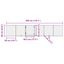 vidaXL Puerta para perros plegable 3 paneles madera álamo blanca 300cm, , large indicador imagen numero 5