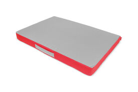 Gauty Cama Tela de sarga - Rojo y gris para Perros y Gatos  
