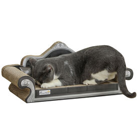 PawHut Rascador Cartón Marrón para Gatos