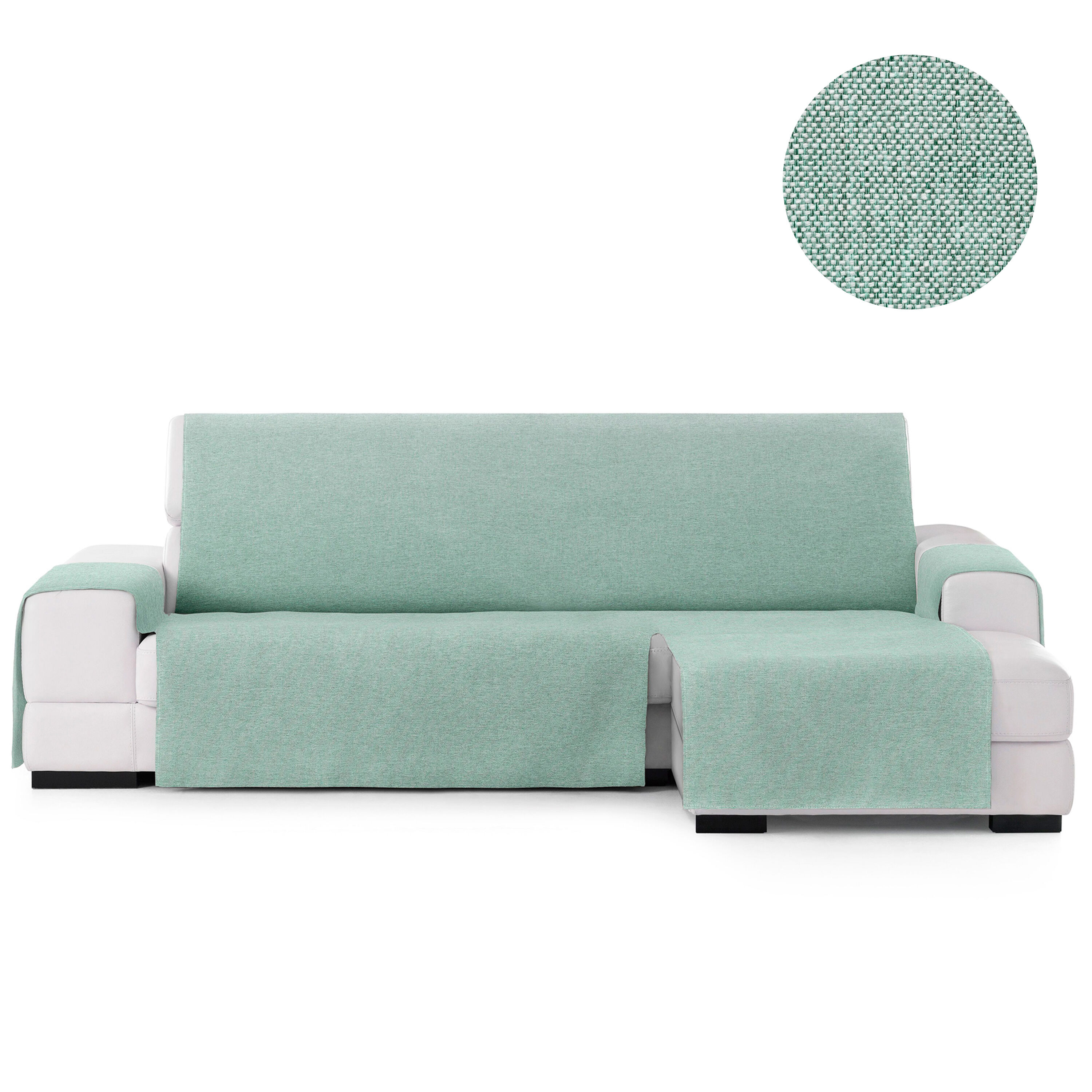 Vipalia Protector Cubre Sof&aacute; Chaise Derecho 290 Color Verde Modelo Brisa, , large Imagen numero 2