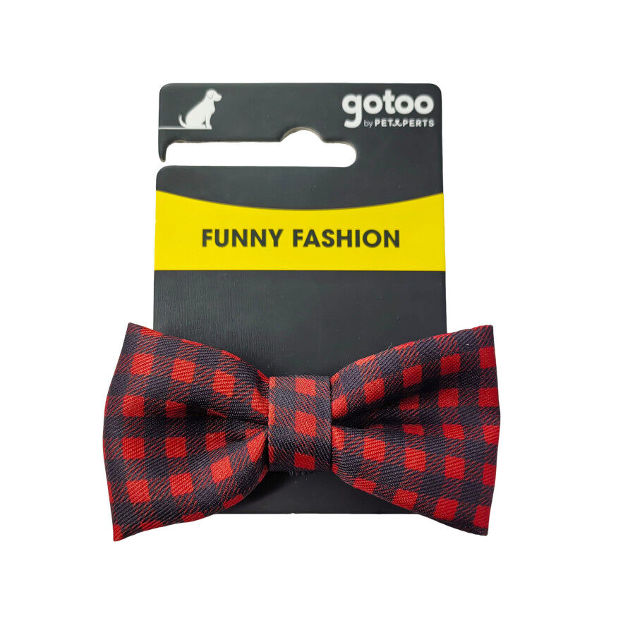 Gotoo Pajarita de cuadro tart&aacute;n para perros, , large Imagen numero 4