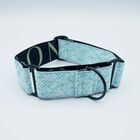 Baona collar martingale amur de nylon reciclado azul para perros, , large image number null