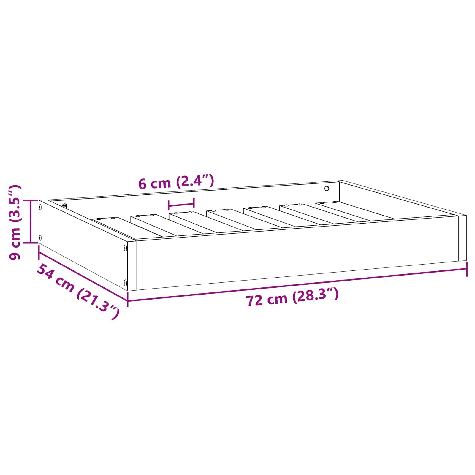 vidaXL Cama para Perros Madera Maciza Pino Sof&aacute; Asiento Mascota Multicolor, , large Imagen numero 14