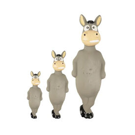 Flamingo Squeaky Burro Gris Juguete para perros