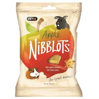 Snacks Nibblots para animales pequeños de Manzana sabor Natural, Snacks Nibblots para animales pequeños de Manzana sabor Natural