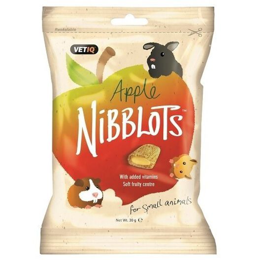 Snacks Nibblots para animales pequeños de Manzana sabor Natural, , large image number null