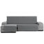 Vipalia Protector Funda Chaise Longue Lisa. Cubresofa Chenilla. Diseño Elite. Color Gris. Chaise Corto Izquierda, , large indicador imagen numero 4