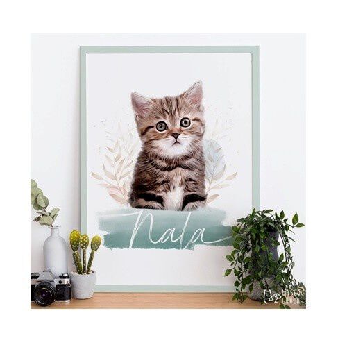 Mascochula rocky retrato realista personalizado en l&aacute;mina con tu mascota, , large Imagen numero 1