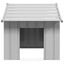 vidaXL Caseta para perros con techo acero galvanizado 83x130x85 cm, , large indicador imagen numero 3
