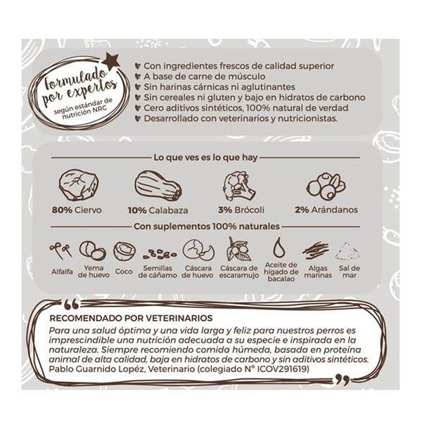 Pack de 12 latas de comida húmeda para perros Puromenu sabor ciervo thumbnail