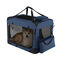 COSTWAY Transport&iacute;n para Perros Plegable, Bolsa Transporte para Gatos con Ventanas de Malla, 3 Puertas y Bolsillos Extra&iacute;bles, Portador de Viaje para Mascotas Interior y Exterior (Azul, S), , large indicador imagen numero 1
