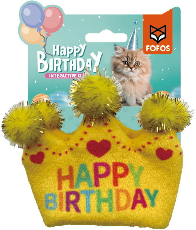 FOFOS | Coroa de cumplea&ntilde;os con Catnip Natural (Colecci&oacute;n Happy Birthday) - Para Gato, , large Imagen numero 5