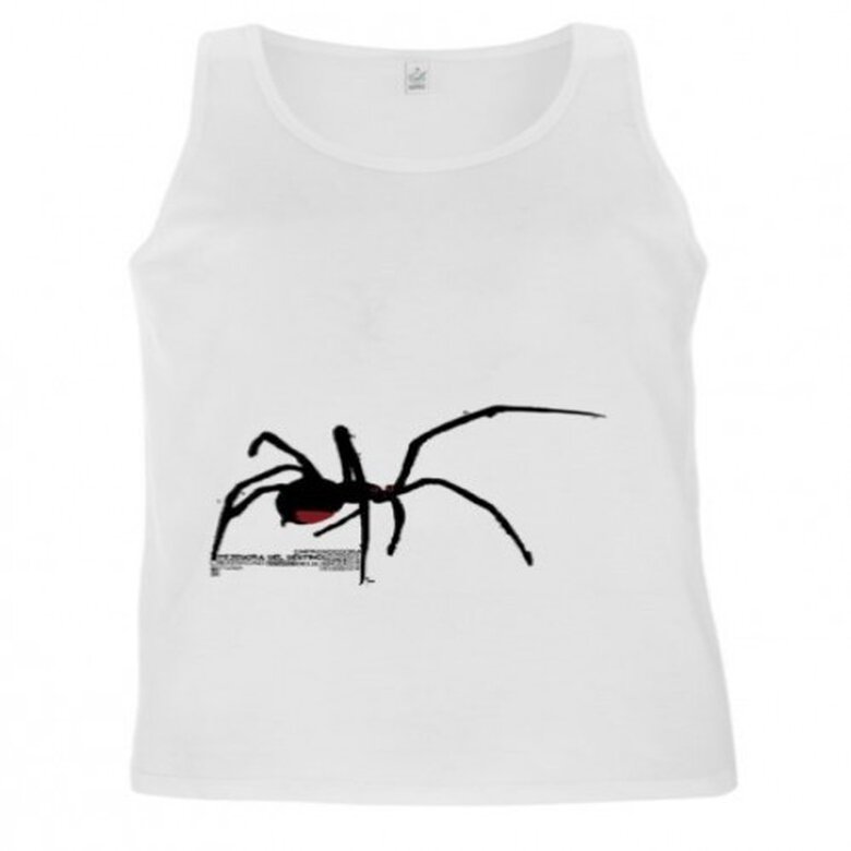 Camiseta tirantes hombre araña color Blanco, , large image number null