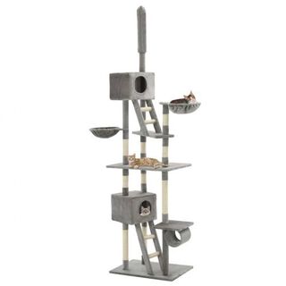 VidaXL Árbol rascador para gatos color Gris