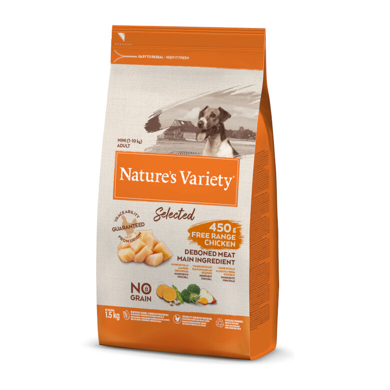 Nature's Variety Adult Mini Selected Pollo pienso para perros, , large image number null