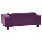 Vidaxl sofá con cojín lavable púrpura para perros, , large image number null