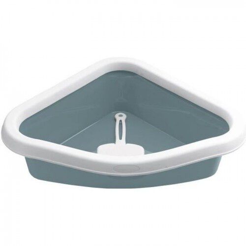 Zolux Caja de Arena de Esquina Azul para gatos, , large Imagen numero 1