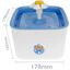 Bebedero para perros y gatos 2.5L azul. Fuente eléctrica con dispensador de agua filtrada para mascotas, , large indicador imagen numero 2