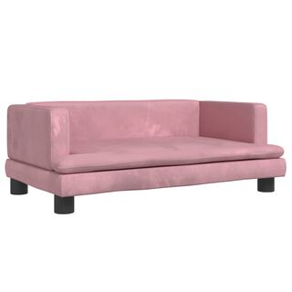 vidaXL Cama de terciopelo rosa para perros