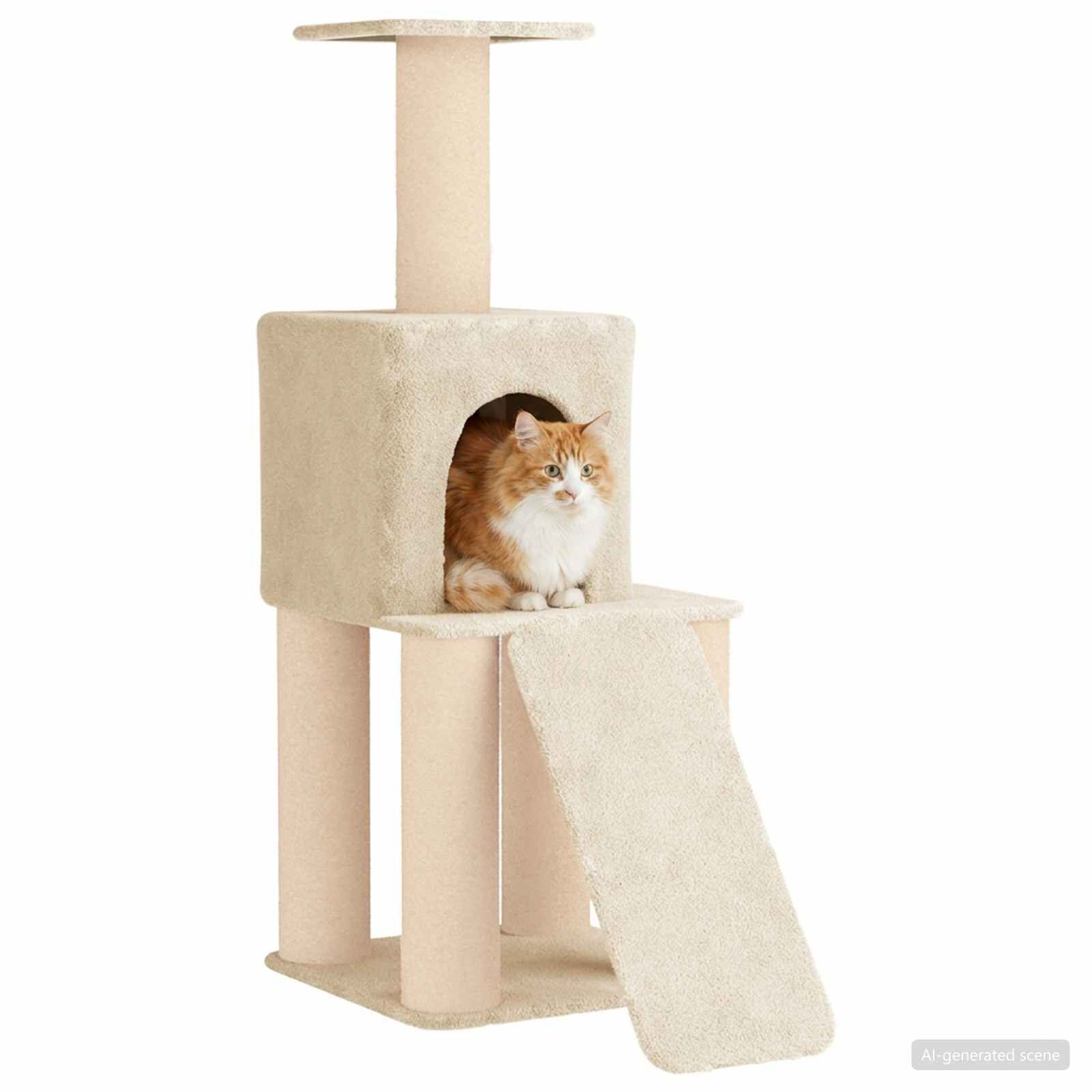 vidaXL &Aacute;rbol para gatos con postes de sisal &Aacute;rbol rascador Torre Gatos, , large Imagen numero 3
