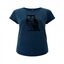 Camiseta búho mujer color Azul, , large indicador imagen numero 1