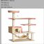 Pawhut árbol rascador 5 plantas beige para gatos, , large indicador imagen numero 6