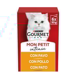 Gourmet Mon Petit Selección Aves en salsa sobre para gatos
