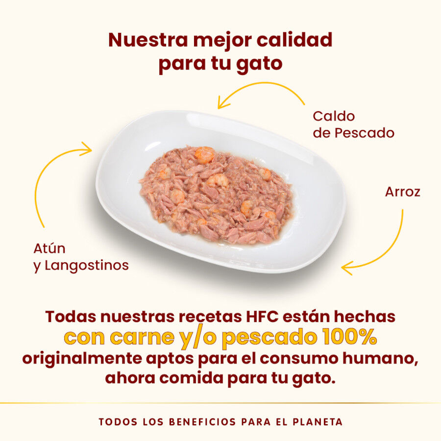 70 g Almo Nature HFC At&uacute;n y Gambas lata para gatos , , large Imagen numero 3
