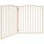 vidaXL Puerta para perros plegable 2 paneles madera de álamo 160 cm, , large indicador imagen numero 6
