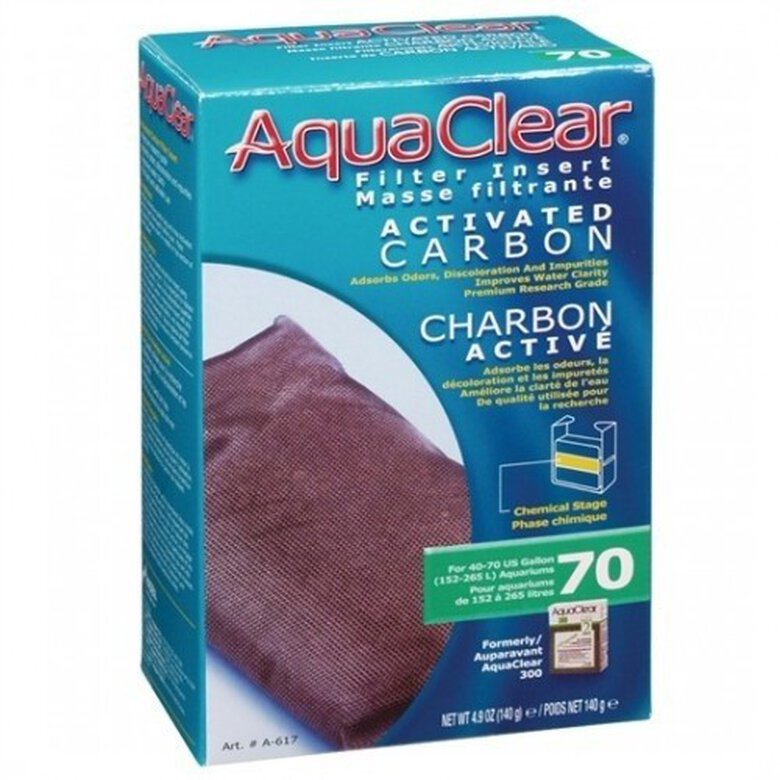 Carbón Aquaclear 70 para acuarios, , large image number null