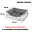 HOME MERCURY-Cesta,Cama Comoda para Perros,Gatos y Mascotas, con Relleno de Fibras,Resistente al Desgaste y Duradero (Pequeño, Estrellas), , large indicador imagen numero 2