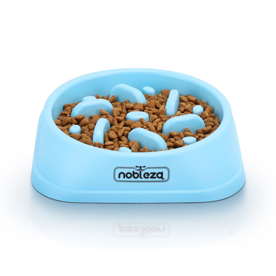 Nobleza Comedero Antivoracidad azul para Perros thumbnail
