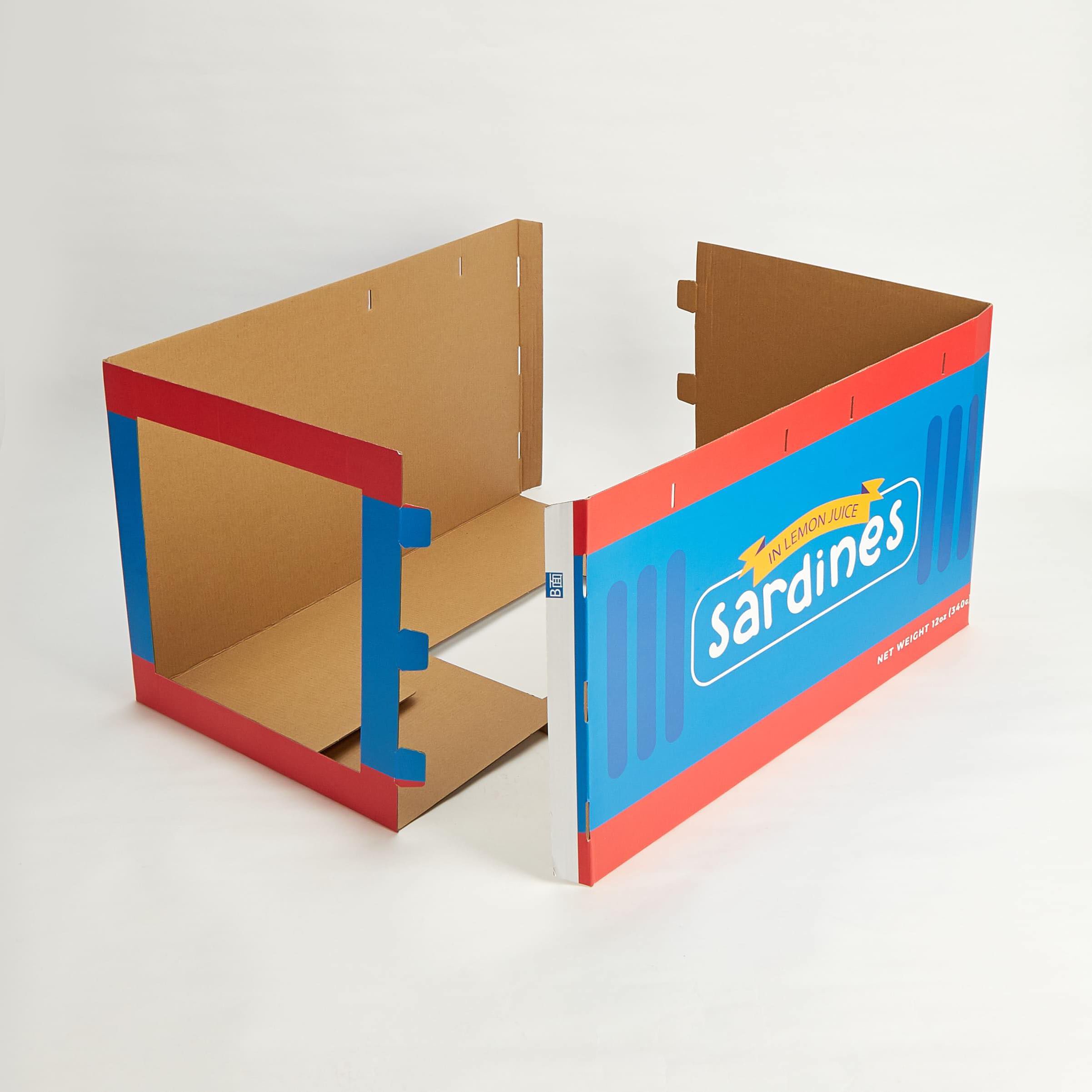 Rascado de cart&oacute;n en Forma de Lata de Sardinas, , large Imagen numero 2