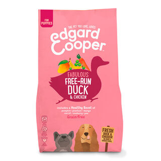 Edgard y Cooper Puppy Pato y Pollo pienso para cachorros