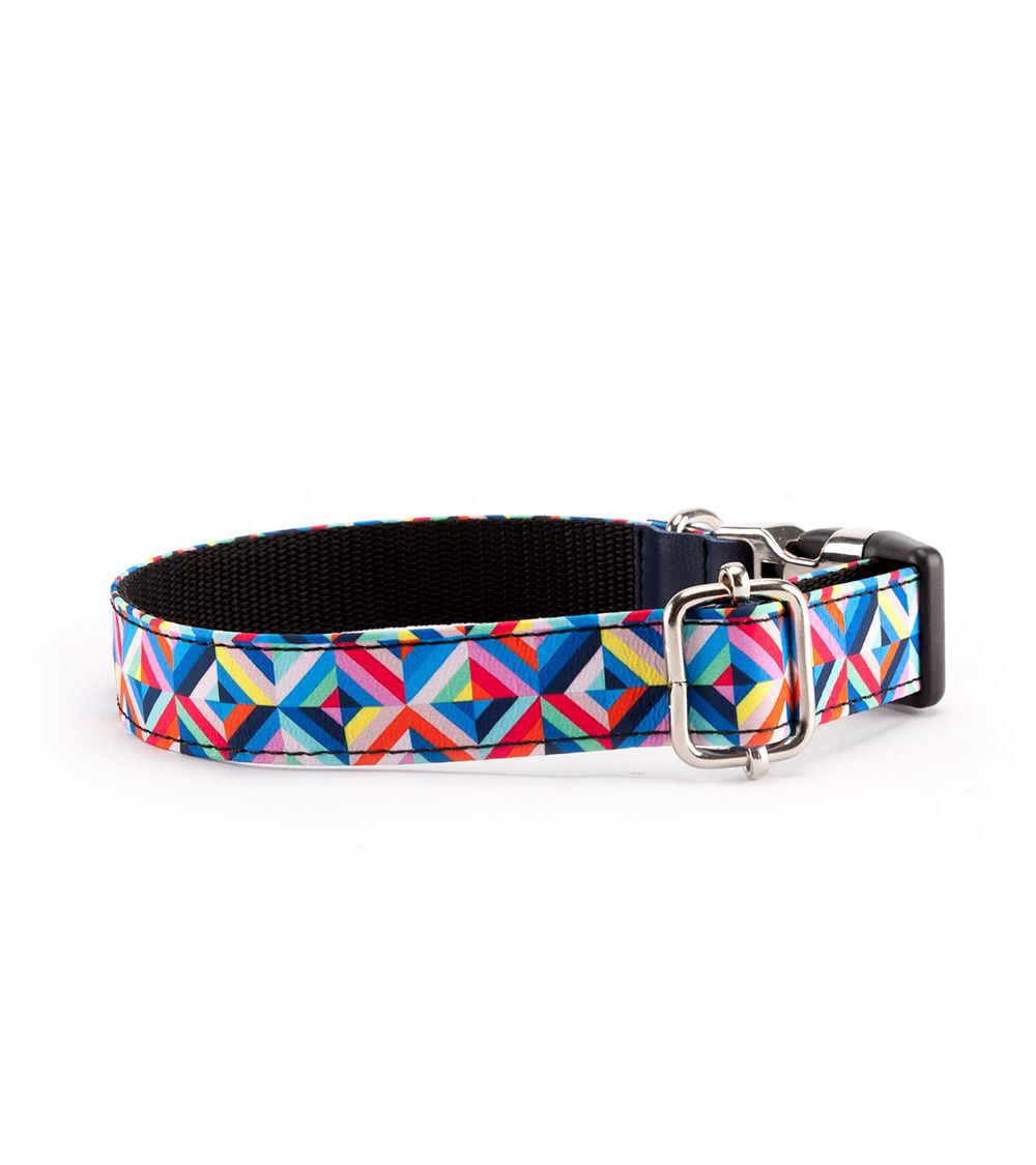 Pamppy funny psychedelic collar de algod&oacute;n y poli&eacute;ster multicolor para perros, , large Imagen numero 2