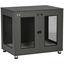 PawHut Jaula para Perros Medianos Mesa Auxiliar 80x55x70 cm con 2 Puertas con Pestillo Cojín de Tela Oxford Extraíble y Rejillas de Acero Perrera para Interiores Gris, , large indicador imagen numero 1