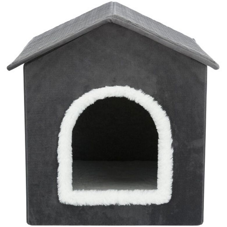 Trixie Livia Cama Cueva Gris para perros y gatos thumbnail