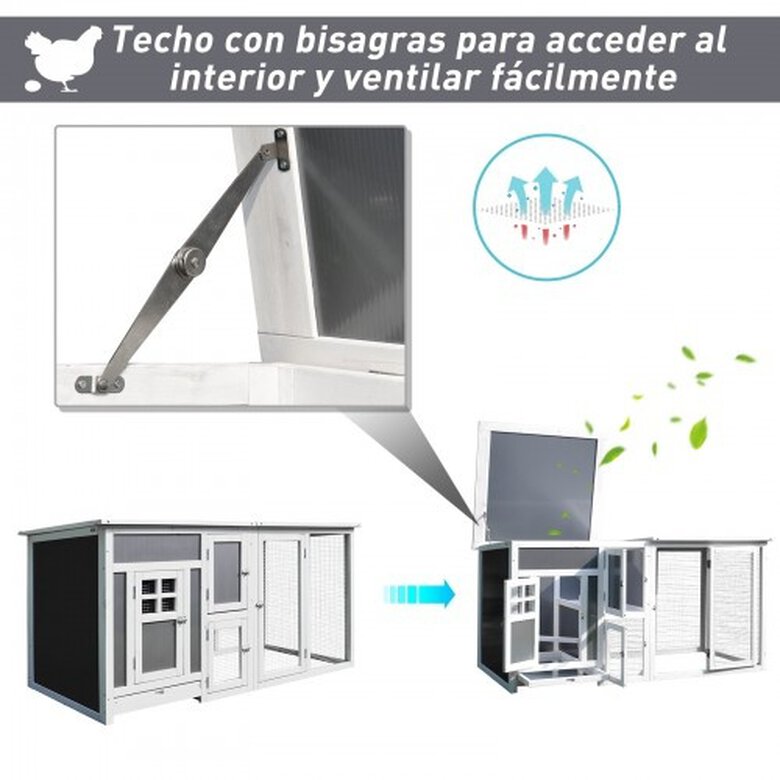 Gallinero PawHut para exterior de madera, , large image number null