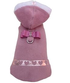 Ideal Pets Corazones Abrigo con capucha para perros