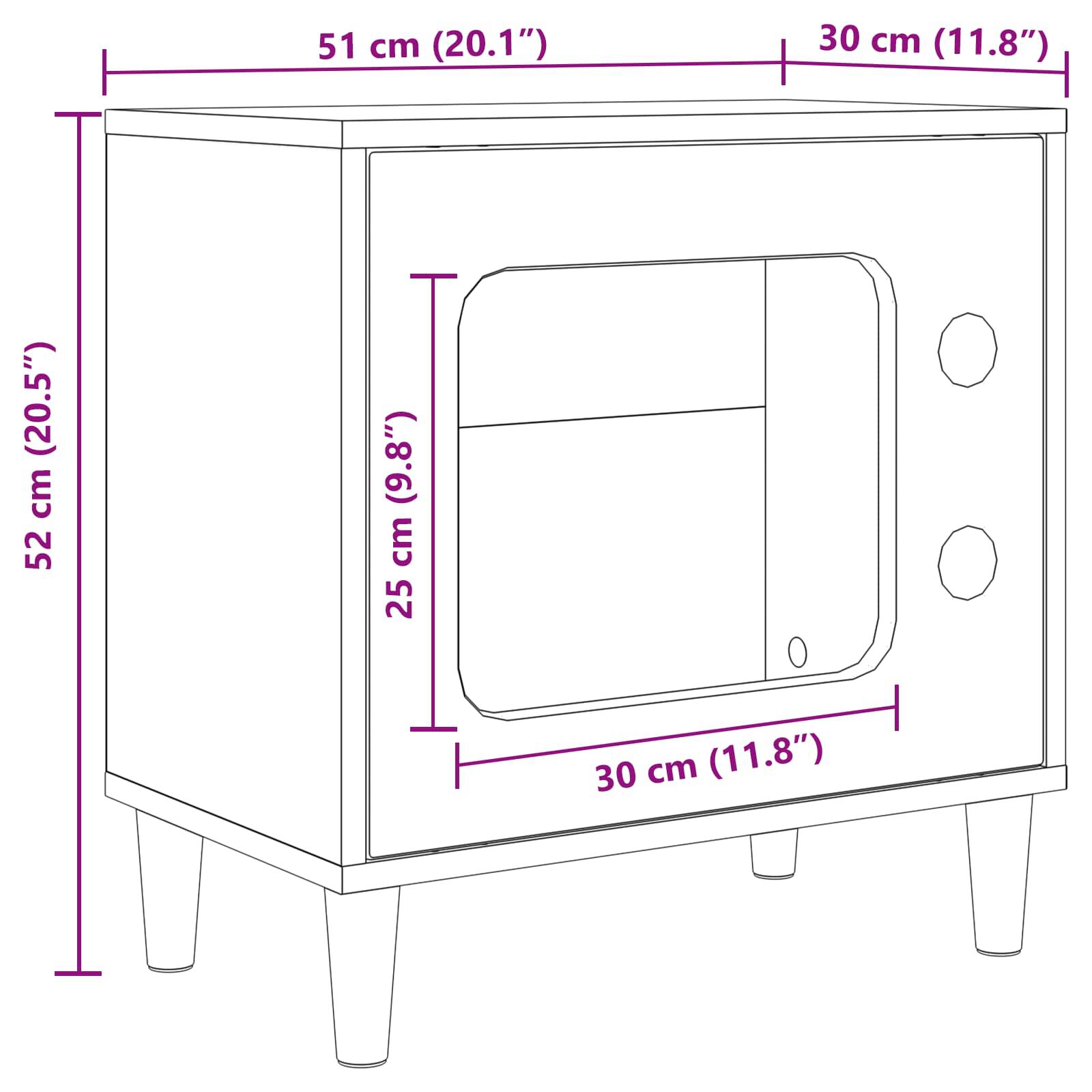 vidaXL Casa para Gatos Sonoma 51 x 30 x 52 cm Madera de ingenier&iacute;a, , large Imagen numero 4